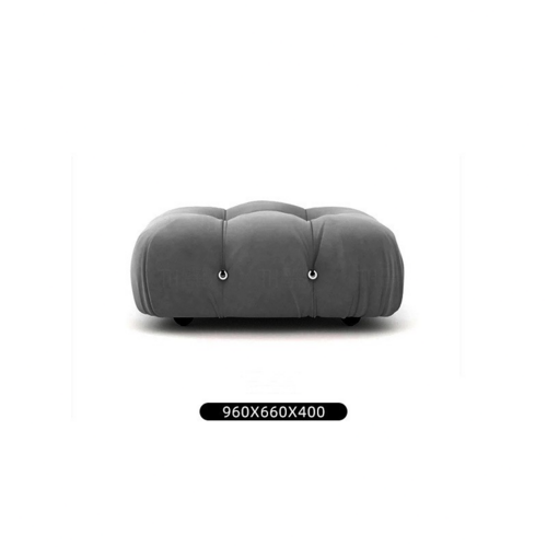 LuneluX_Home – 56.3" Velvet Round Arm Apartment Sofa